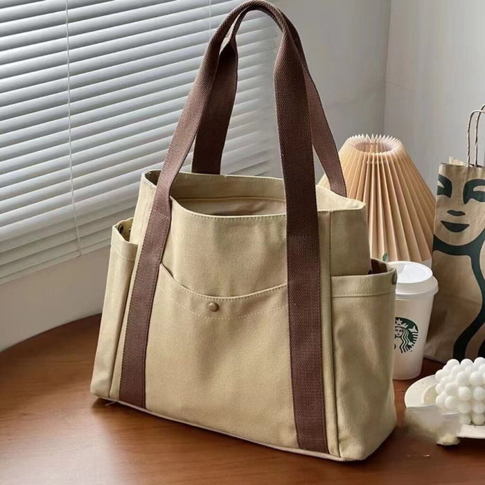 Wholesale Large Capacity Tote Canvas Bag Commuting Versatile Shoulder Bag Bag