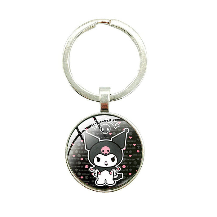 Wholesale Cartoon Time Gem Pendant Alloy Keychain JDC-KC-BinWei005