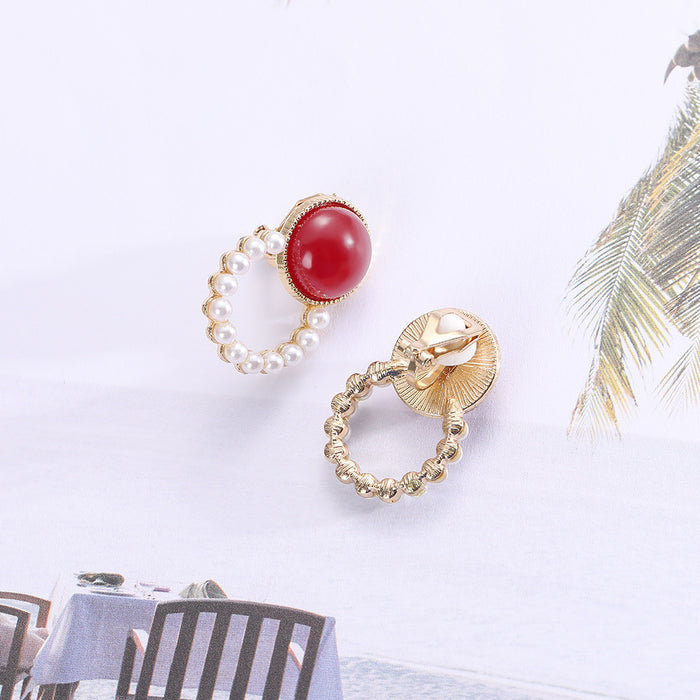 Wholesale Pearl Earrings Non-pierced Ear Clips