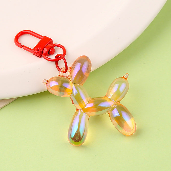 Wholesale balloon dog keychain pendant Cartoon creative small animal key case bag ornaments