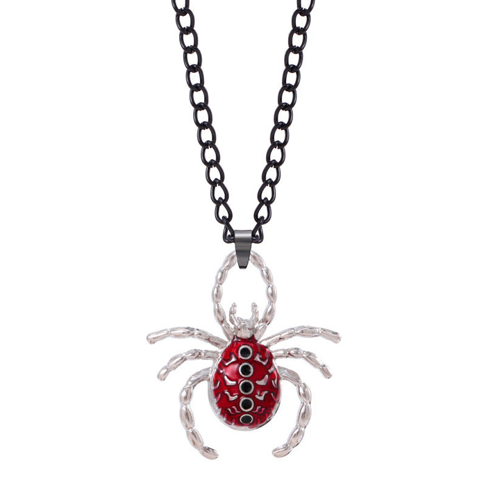 Wholesale Halloween Spider Alloy Necklace JDC-NE-JueHe004