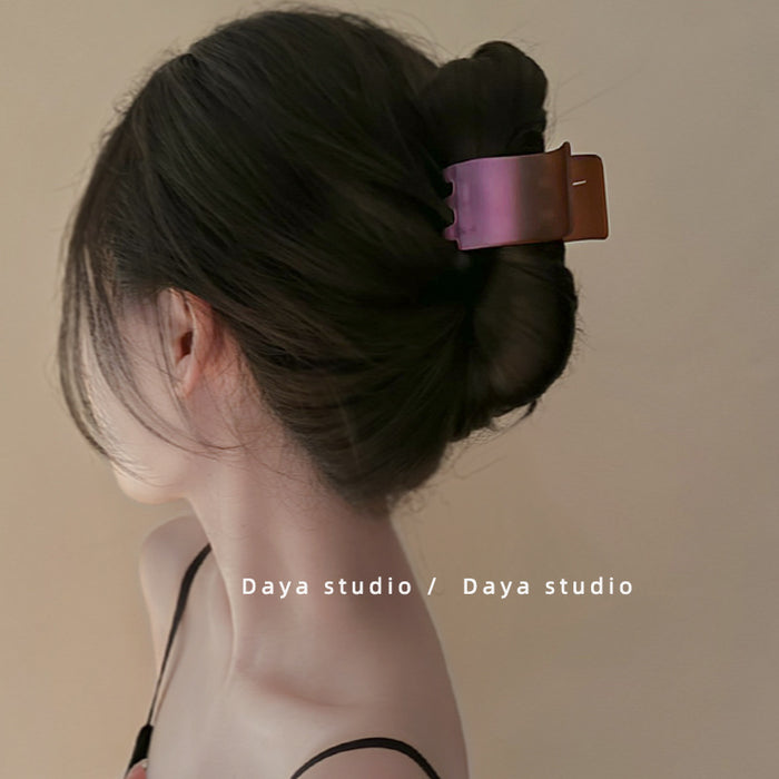 Wholesale Advanced matte gradient ponytail clip, niche temperament shark clip