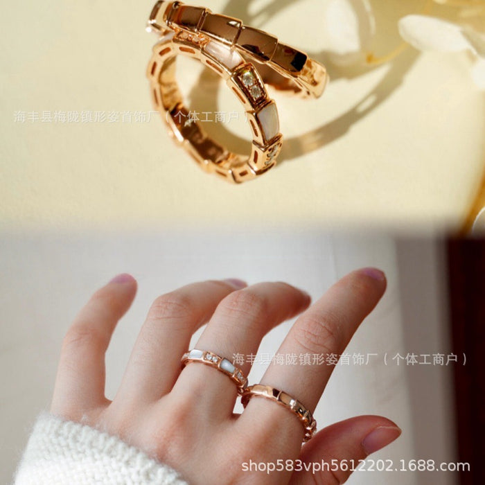 Wholesale Ring niche design, high-end feel, diamond inlay, light luxury
