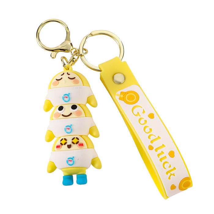 Wholesale Cartoon Doll Silicone Keychain JDC-KC-Benxin030