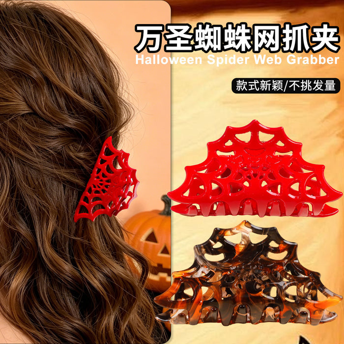 Wholesale   Web Hollow Shark Hair Clip Women S Tortoiseshell Gothic Hair Claw Fashion Accessory Boutique Resale