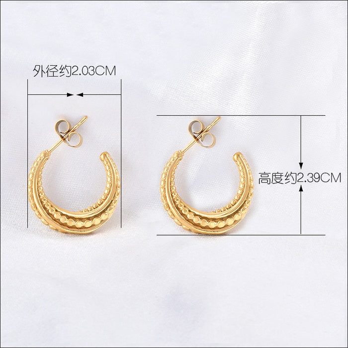 Wholesale  semi-circular earrings female