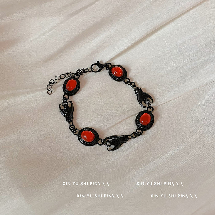 Wholesale Color blocking necklace, personalized water droplet pendant, collarbone chain