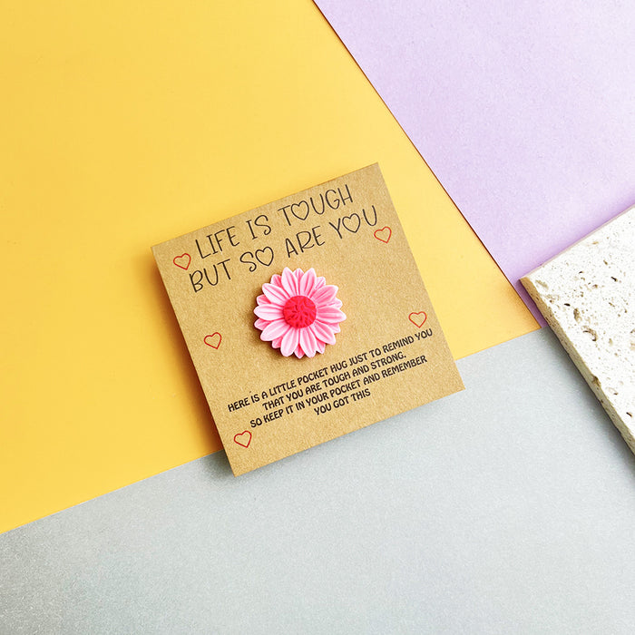 Wholesale English plant sunflower pocket Decorations hug card