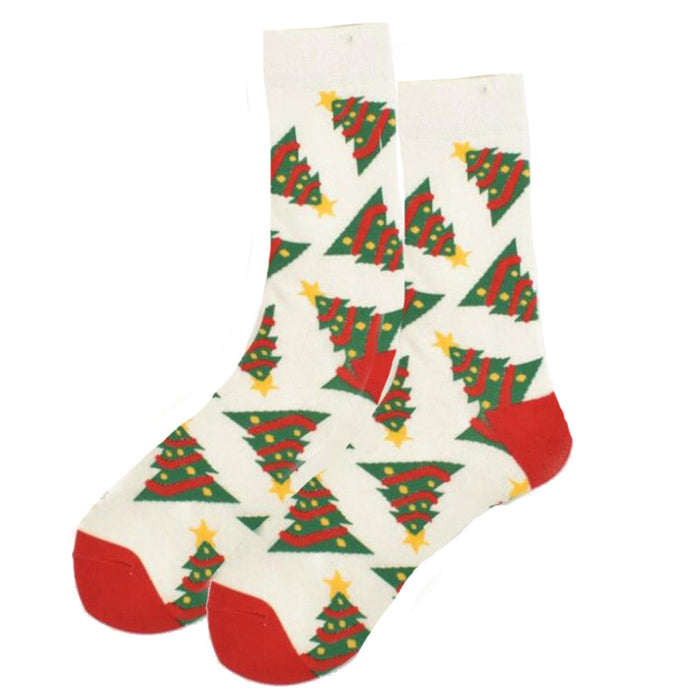 Wholesale Christmas Socks Men and Women's Medium-length Cotton Socks Cartoon Festival Old Man Snowman Elk Large Size Socks JDC-SK-CG007