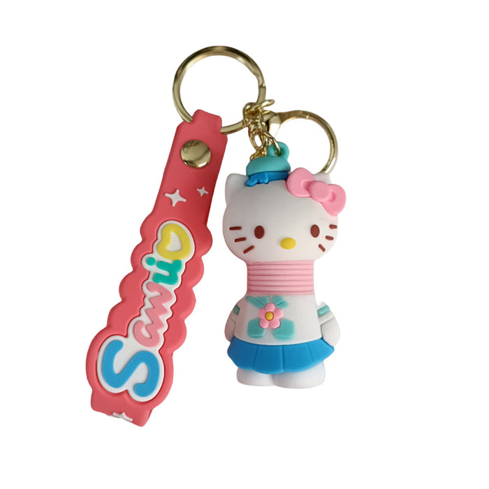 Wholesale Silicone Cartoon Doll Keychain JDC-KC-MingT152