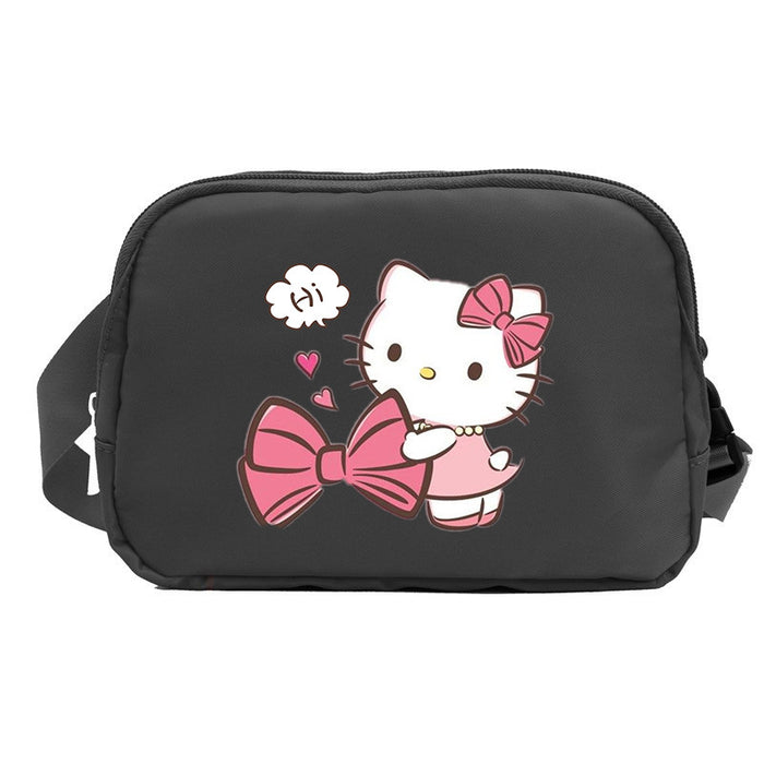 Wholesale Cat Cartoon Waterproof Sports Chest Bag  Versatile Crossbody Bag for Running with Phone Shoulder Bags