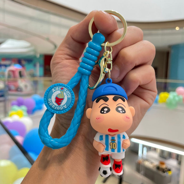 Wholesale Cartoon keychain, three-dimensional figurine pendant, car keychain, small gift wholesale