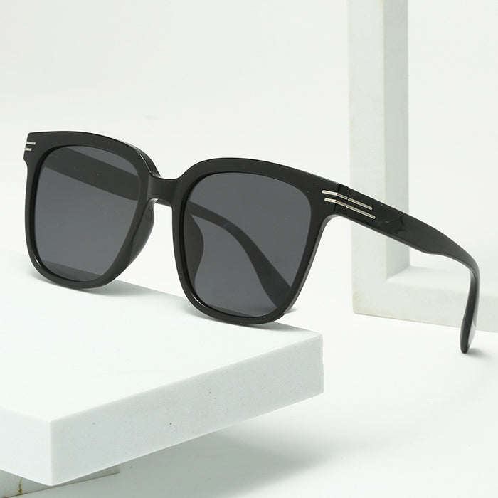 Wholesale TR90 Korean Style Sunglasses Men's Driving Polarized Glasses Trendy Women's Anti-UV Sunshade Big Face Slim Sunglasses