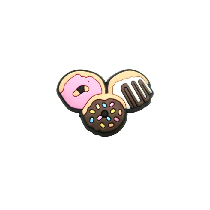 Wholesale Doughnut Hole Shoes Flower Shoe Buckle Decorative Buckle Cartoon PVC Soft Rubber DIY Accessories Shoe Flower Buckle Spot Wholesale