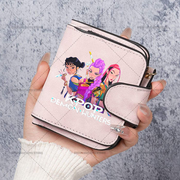 Wholesale Cute Devil Hunter PU Wallet For Women Card Holder Coin Purse Youth Campus Fashion Accessory