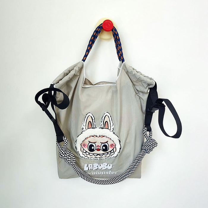 Wholesale embroidered shoulder bag cartoon messenger bag versatile fashion handbag large capacity bag