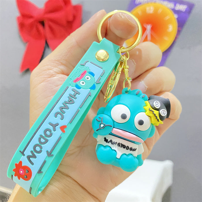 Wholesale Cute little fish PVC keychains for couples