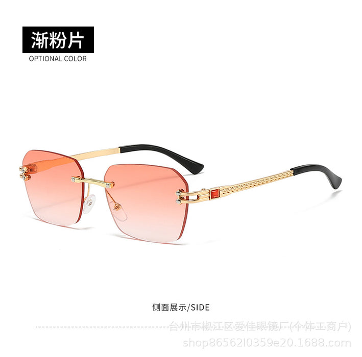 Wholesale New Fashionable Frameless Cut Edge Sunglasses, Personalized Trendy Sunglasses, Sunglasses