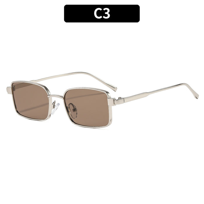 Wholesale Metal Cat-Eye Retro Square Sunglasses Gold Frame Gray Lenses UV400 for Women Party Outdoor Driving