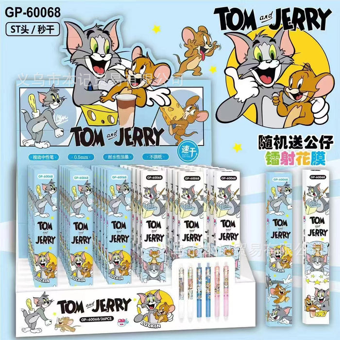 Wholesale cute cartoon 0.5mm student clickable ballpoint pens