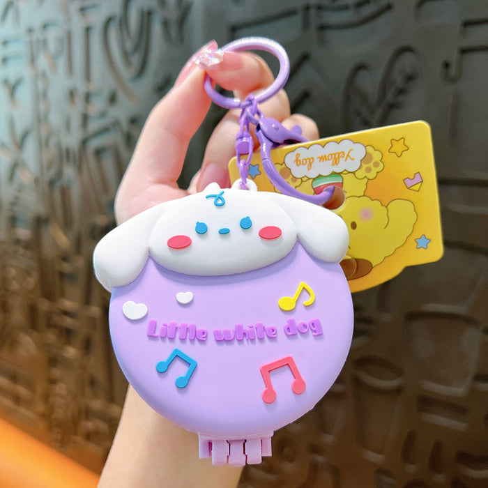 Wholesale Cartoon Portable Folding Airbag Comb Keychain Portable Comb Mirror Dual-Purpose Mini Mirror (S) JDC-KC-YanG015