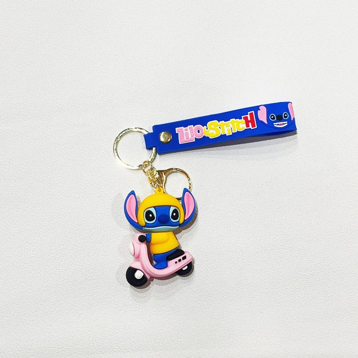 Wholesale PVC Cartoon Doll Motorcycle Keychain JDC-KC-WuYi110