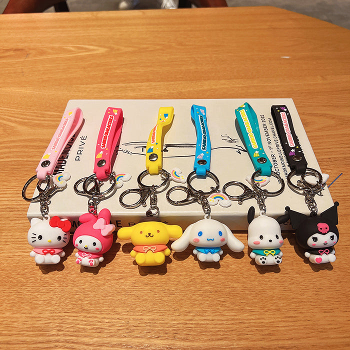 Wholesale Cartoon Silicone Doll Keychain JDC-KC-ShiF001