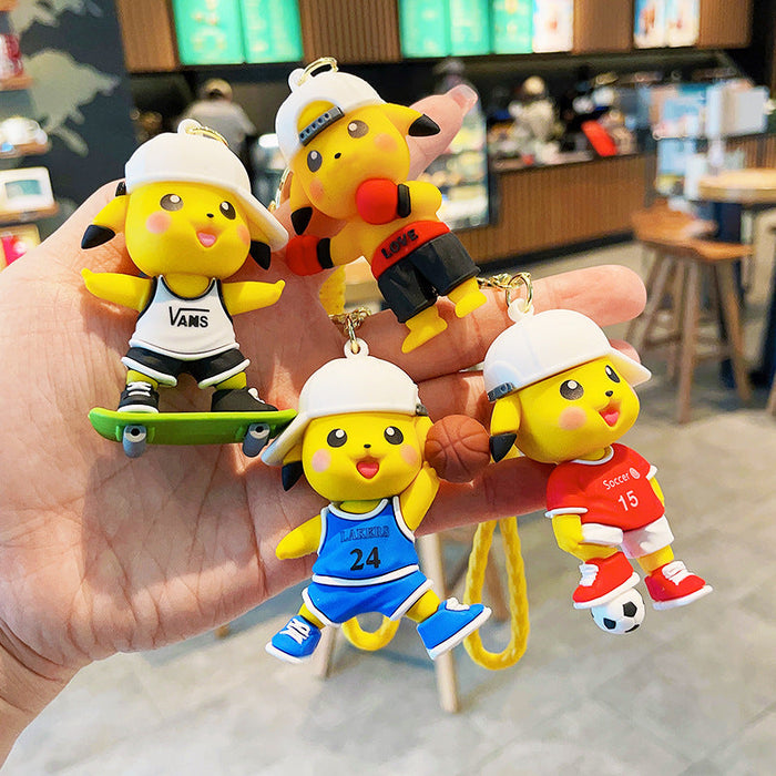 Wholesale Cute Cartoon Football PVC Keychain JDC-KC-LeZ005