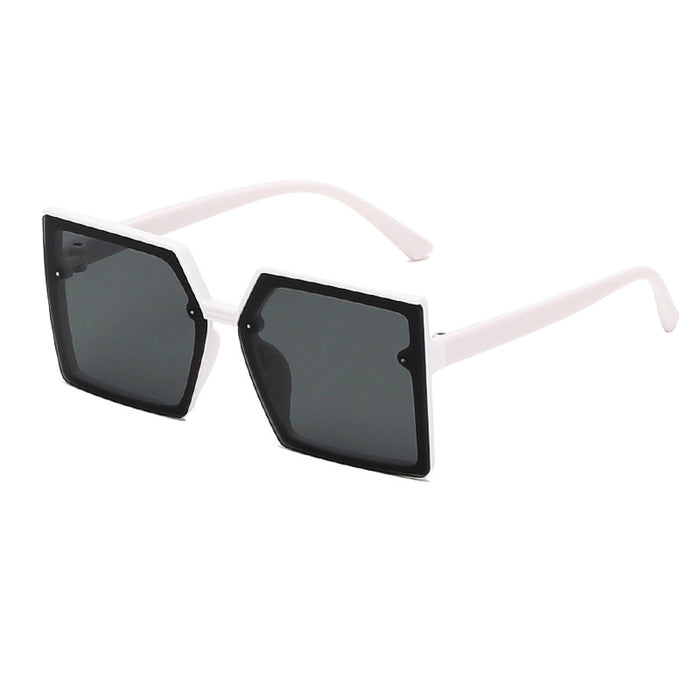 Wholesale Large Square Frame Children's Anti-UV PC Sunglasses JDC-SG-ZS007