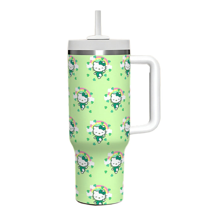 Wholesale 40oz Large Capacity Kitten Big Mac Ice Cup Double-layer Vacuum Car Cup