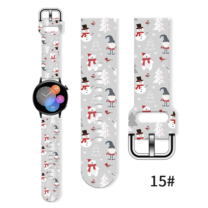 Wholesale Printed Silicone Watch Strap Wristband JDC-WD-NuoQi036