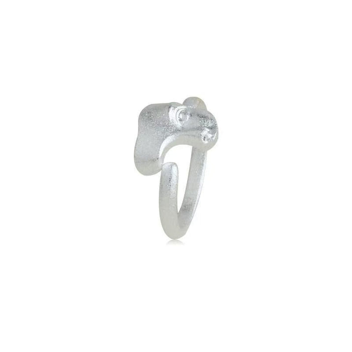 Wholesale Niche Mask Alloy Ring with Versatile Openings, Personalized Mask Ring, Matte Matte High Grade Texture, Ring Jewelry