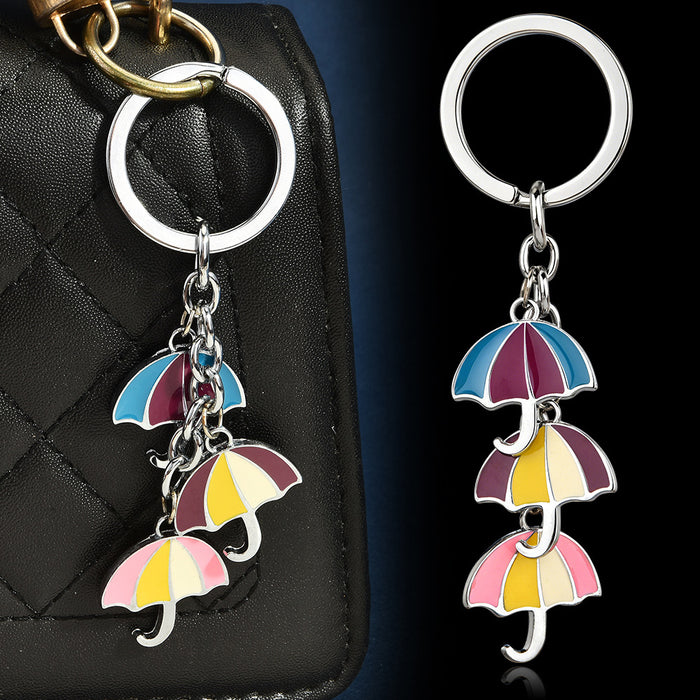 Wholesale Trendy Multi Pendant Aluminum Alloy Keychain Beach Vacation Cute Cartoon Theme Bag Charm