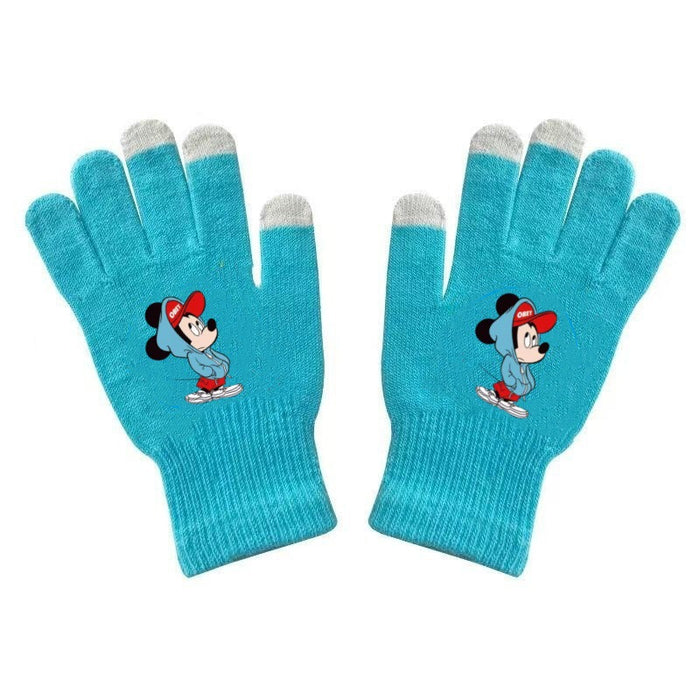Wholesale Warm and versatile printed knitted gloves