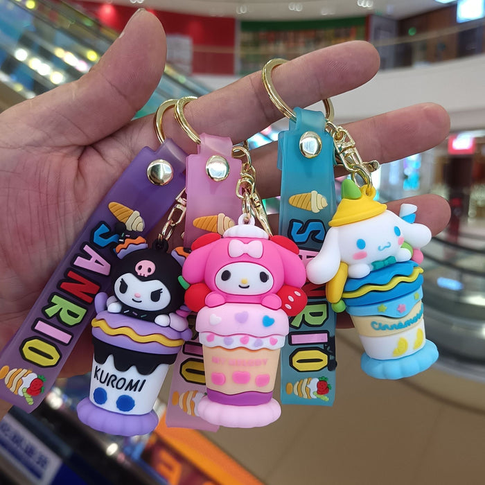 Wholesale Cartoon Silicone Anime Keychain JDC-KC-YiChang037