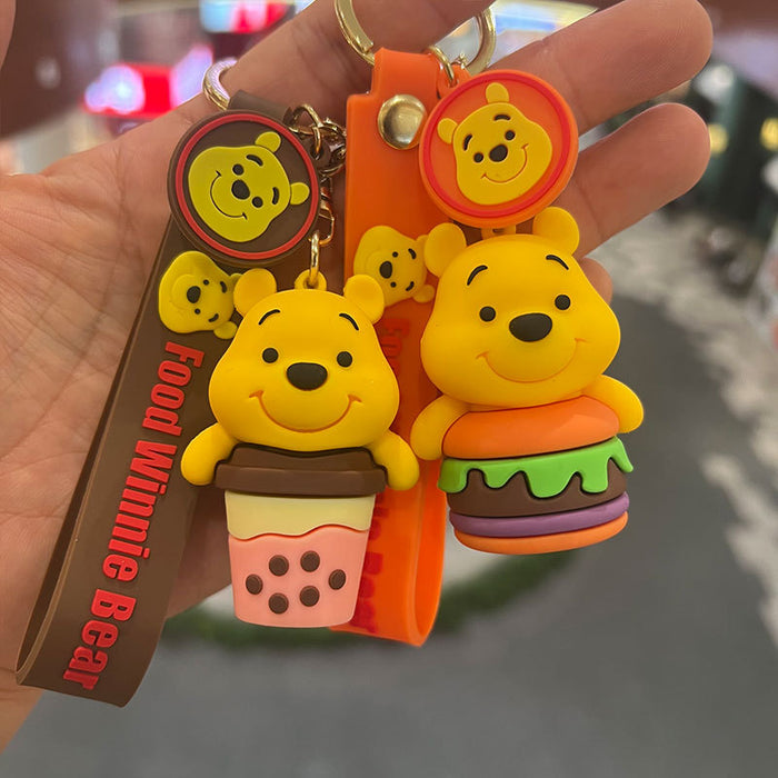 Wholesale Bear Cartoon Dolls PVC Keychains JDC-KC-MiaoY071