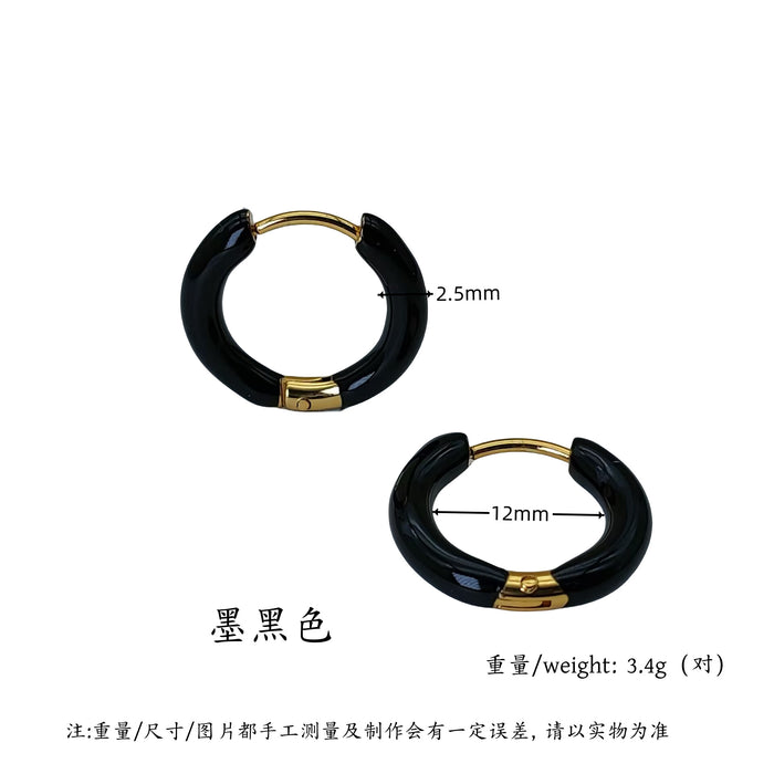 Wholesale Earrings, earrings, light luxury, high-end titanium steel jewelry