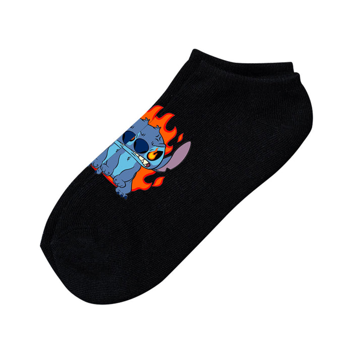 Wholesale Cartoon Simple Breathable Short Style Multi-color Cotton Crew Socks JDC-SK-WuDM001