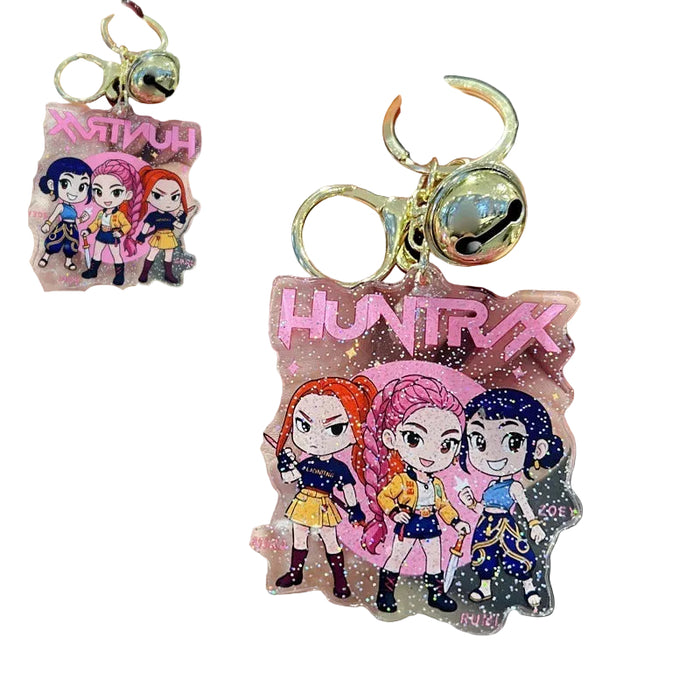 Wholesale 5 PCS KPOP double-sided cute cartoon print acrylic keychains