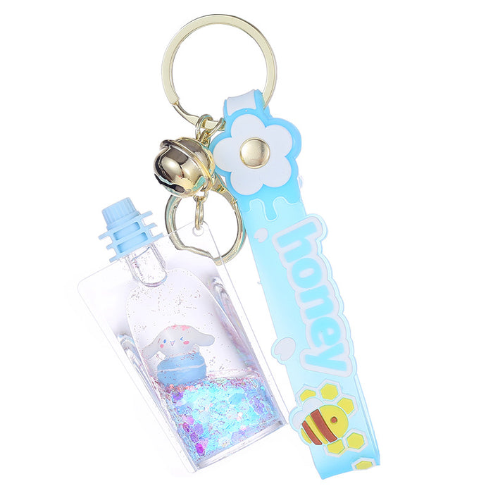 Wholesale Oiled Acrylic Quicksand Bottle Cartoon Keychain (S) JDC-KC-Aile008