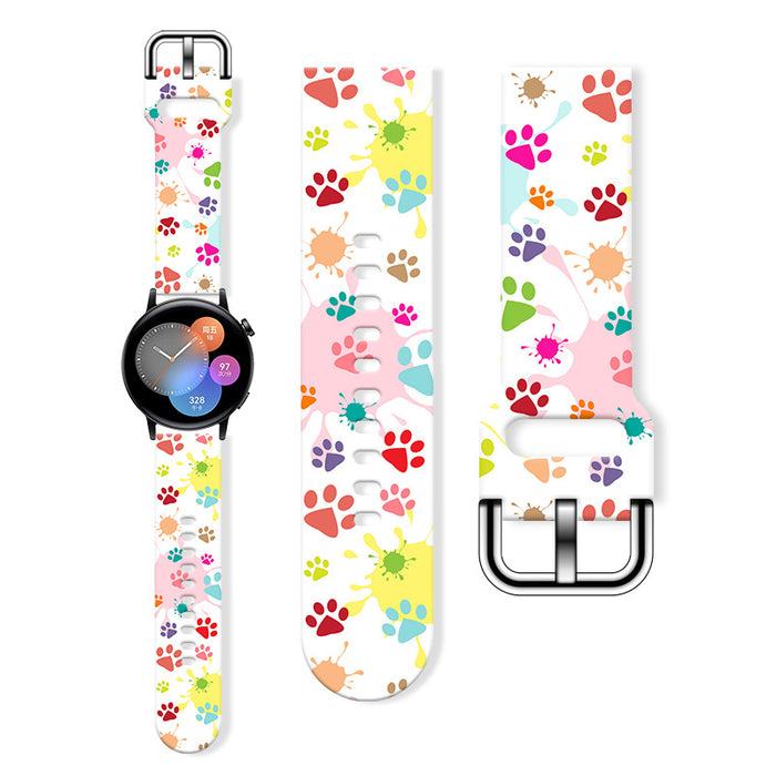 Wholesale Printed Silicone Watch Strap Wrist Strap JDC-WD-NuoQi062