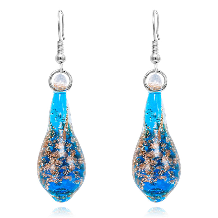 Wholesale Water droplet pendant, glass earrings, jewelry pendant, earring pendant
