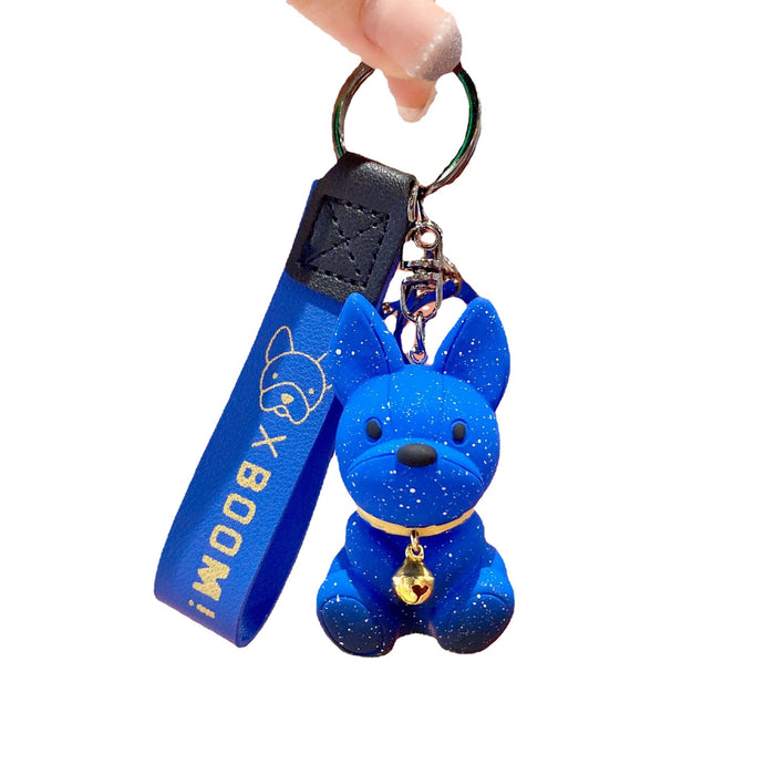 Wholesale Resin Starry Sky Puppy Keychain JDC-KC-ShuoT023