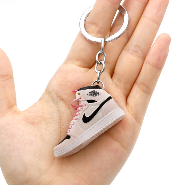 Wholesale PVC Mini Basketball Shoe Keychain JDC-KC-QLPing008