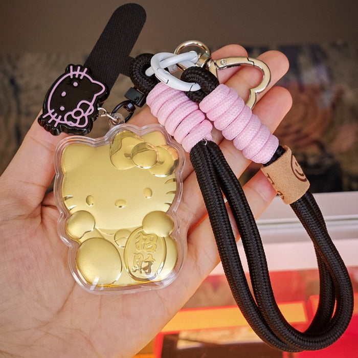 Wholesale Cute cartoon metal lanyard keychain