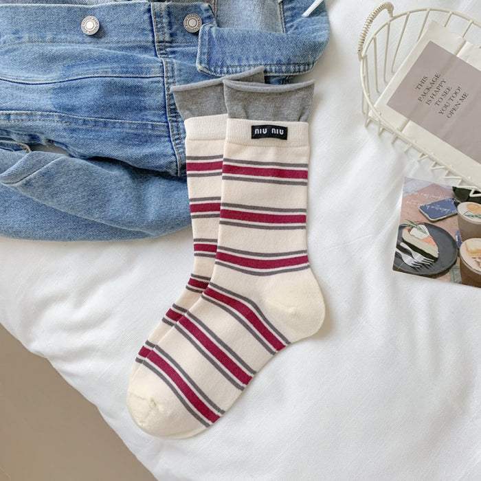 Wholesale Socks pile socks striped socks casual