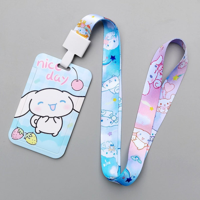 Wholesale Cartoon Style Plastic Card Holder With Neck Strap For Everyday Campus Use Stylish Gift