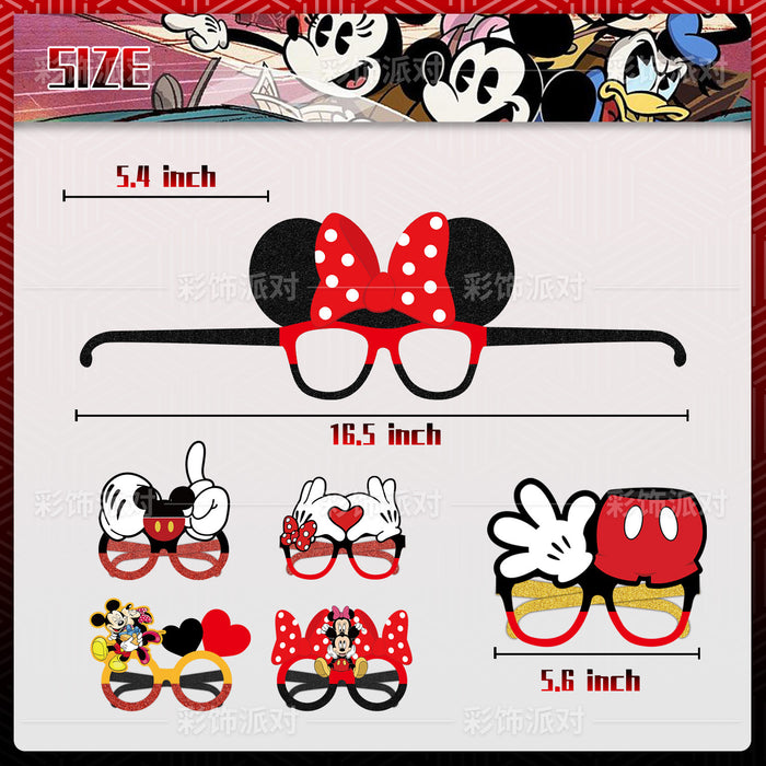 Wholesale 10PCS Cartoon Birthday Party Decoration Paper Glasses JDC-DCN-PeiN029