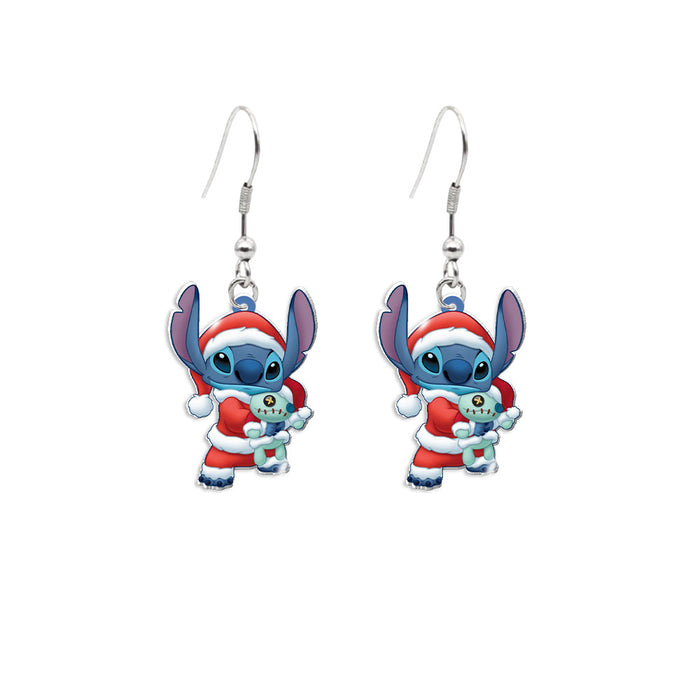 Wholesale Cartoon Christmas Stainless Steel Earrings JDC-ES-XiangL043