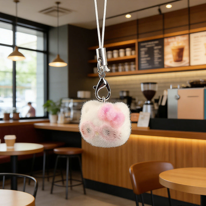 Wholesale Flocked Animal Keychain Charm